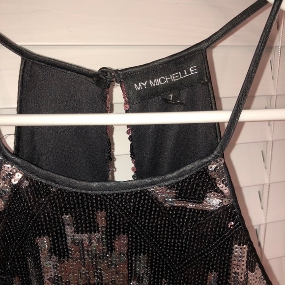 New Year’s Eve dress! Bright sequin party cocktail dress my Michelle 7 small - Picture 4 of 4